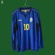 Sverige 2005 udebanetr&oslash;je retro Umbro med lange &aelig;rmer i st&oslash;rrelse L med Zlatan Ibrahimović p&aring; ryggen 4690 FOTO 2