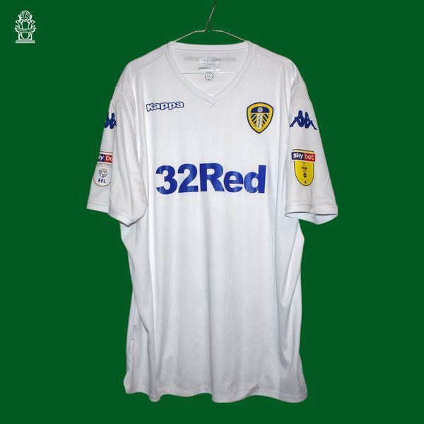Leeds United 2018-2019 domowa koszulka Kappa w rozmiarze XL/XXL (62x79cm) z Mateuszem Klichem na plecach 4571 ZDJECIE