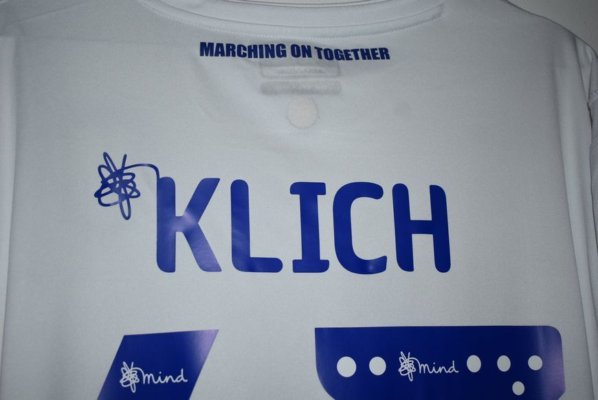 Leeds United 2018-2019 domowa koszulka Kappa w rozmiarze XL/XXL (62x79cm) z Mateuszem Klichem na plecach 4571 ZDJECIE