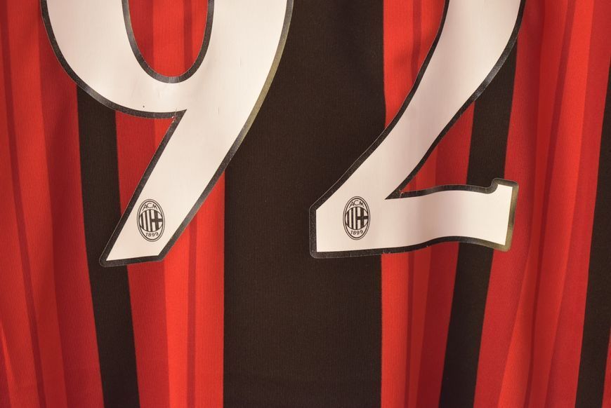 AC Milan 2014-2015 hjemmebanetr&oslash;je Adidas i st&oslash;rrelse M med Stephan El Shaarawy p&aring; ryggen 5053 FOTO