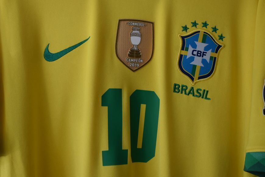 Brazylia COPA 2021 domowa koszulka Nike w rozmiarze XL z Neymar JR na plecach 4560 ZDJECIE