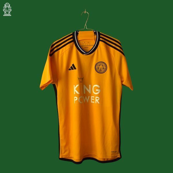 Leicester City 2023-2024 3-cia koszulka Adidas w rozmiarze M z Jamie Vardy na plecach 4768 ZDJECIE