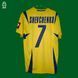 Ukraine World Cup 2006 home retro Lotto shirt size L (fit M 52x70cm) with Andriy Shevchenko on the back 4422 PHOTO 1