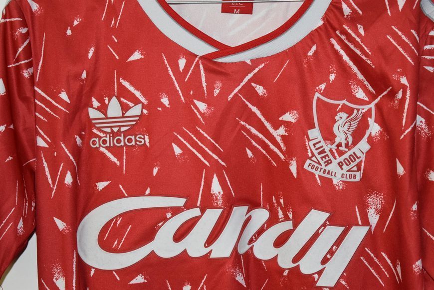 Liverpool 1989/1990/1991 hjemmebanetr&oslash;je officiel reproduktion fra 2016 med nummer 8 p&aring; ryggen 4864 FOTO