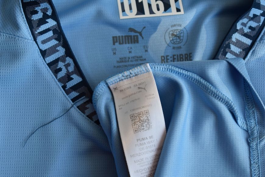Manchester City 2024-2025 home shirt Puma in size M with Omar Marmoush on the back 4958 PHOTO