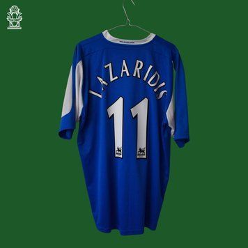 Birmingham 2005-2006 hjemmebanetr&oslash;je Lonsdale i st&oslash;rrelse XL med Stan Lazaridis p&aring; ryggen 4959 FOTO