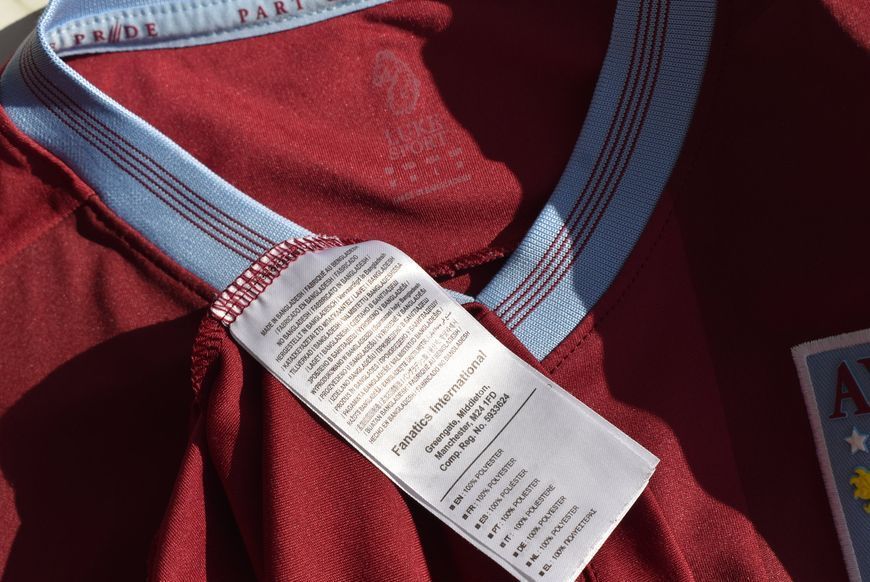 Aston Villa 2018-2019 domowa koszulka Luke Sport w rozmiarze M z Jack Grealish na plecach 4721 ZDJECIE