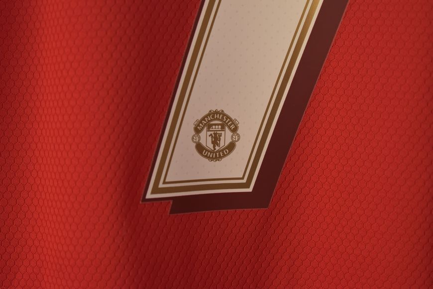 Manchester United 2019-2020 hjemmebanetr&oslash;je Adidas i st&oslash;rrelse S med David Beckham p&aring; ryggen 5057 FOTO