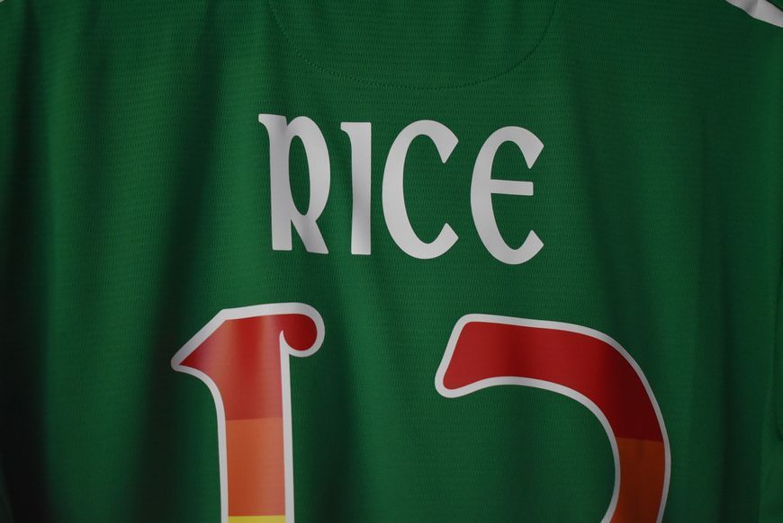 Ireland 2017 home shirt New Balance in size L with Declan Rice on the back 4822 PHOTO