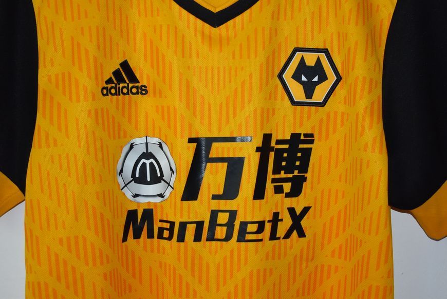 Wolverhampton Wanderers 2020-2021 domowa koszulka Adidas w rozmiarze M z Vitinha na plecach 4823 ZDJECIE