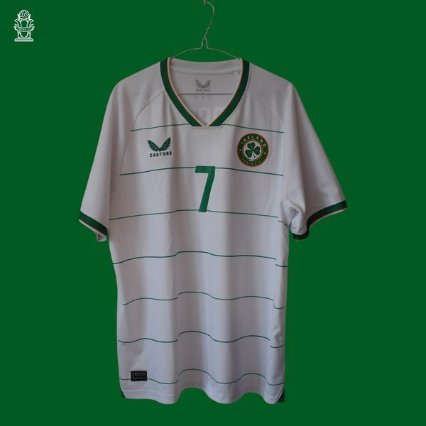 Irlandia 2023-2024 wyjazdowa koszulka Castore w rozmiarze XL z Troy Parrott na plecach 4576 ZDJECIE