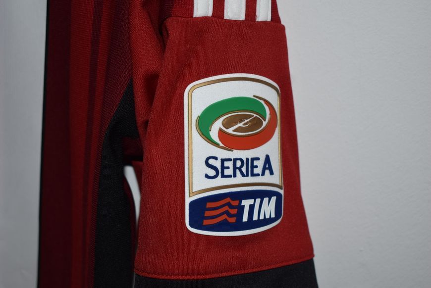 AC Milan 2014-2015 domowa koszulka Adidas w rozmiarze M z Cristian Zaccardo na plecach 5110 ZDJECIE