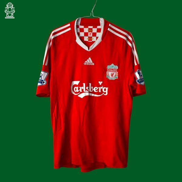 Liverpool 2008/2009/2010 domowa koszulka Adidas w rozmiarze M z Daniel Agger na plecach 4825 ZDJECIE