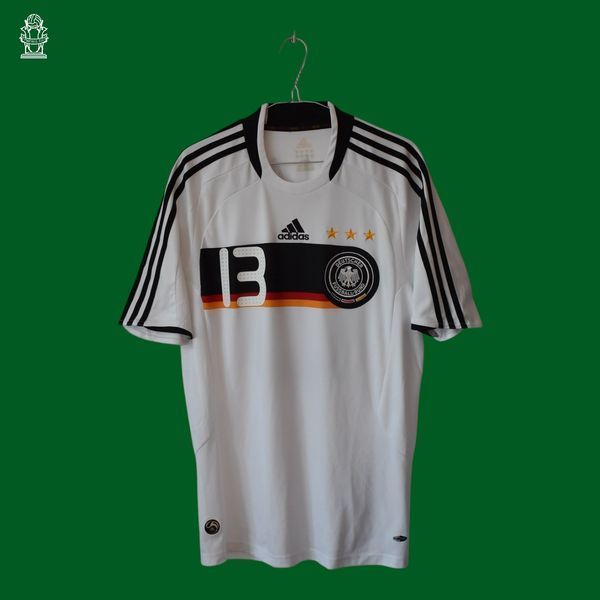 Niemcy EURO 2008 domowa koszulka retro Adidas w rozmiarze M z Michael Ballack na plecach 4577 ZDJECIE