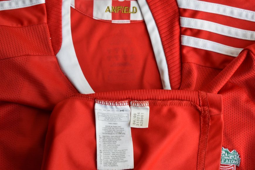 Liverpool 2008/2009/2010 domowa koszulka Adidas w rozmiarze M z Daniel Agger na plecach 4825 ZDJECIE