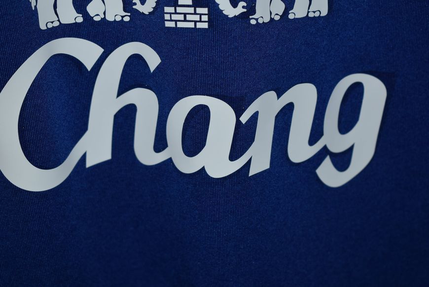 Everton 2015-2016 home Umbro long sleeve shirt in size S with Gerard Deulofeu on the back 4691 PHOTO