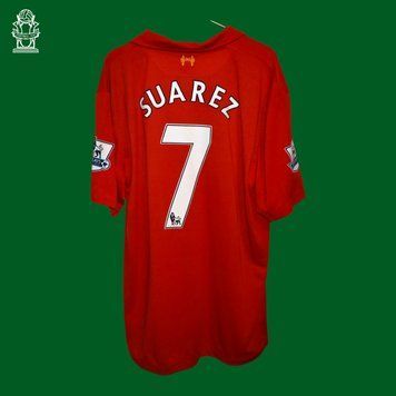 Liverpool 2012-2013 domowa koszulka retro Warrior w rozmiarze XXL z Luis Suarez na plecach 4677 ZDJECIE