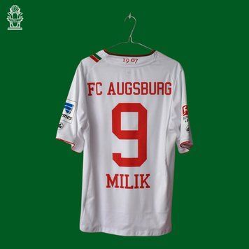 Augsburg 2013-2014 home shirt Jako size M with Arkadiusz Milik on the back 4136 PHOTO