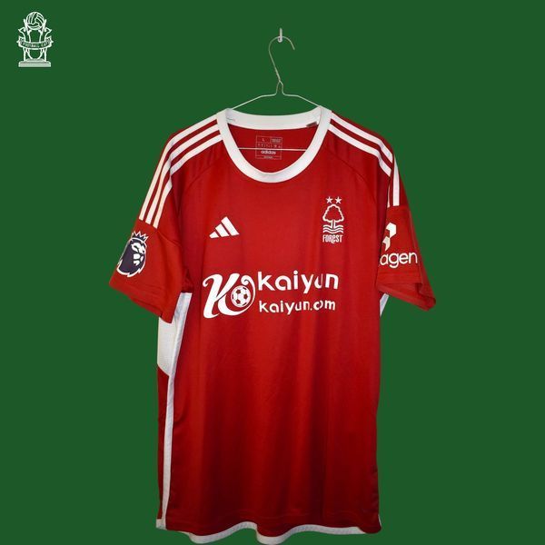 Nottingham Forrest 2023-2024 domowa koszulka Adidas w rozmiarze L z Chris Wood na plecach 4778 ZDJECIE