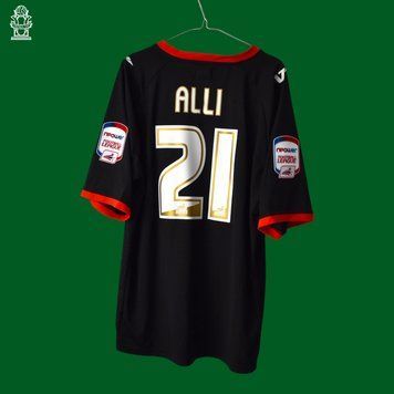 MK Dons 2012-2013 tredje tr&oslash;je Vandanel i st&oslash;rrelse XL med Dele Alli p&aring; ryggen 4830 FOTO