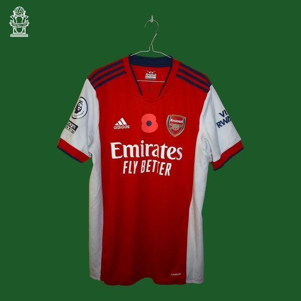 Arsenal 2021-2022 domowa koszulka Adidas w rozmiarze L z Bukayo Saka na plecach 4780 ZDJECIE