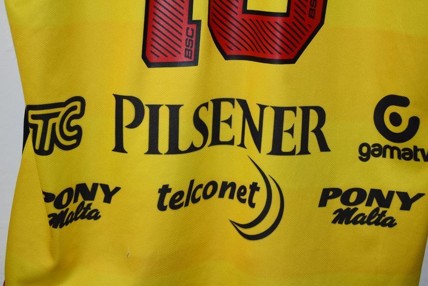 Barcelona SC (Ekwador) 2019 domowa koszulka Marathon w rozmiarze M z Dami&aacute;n &bdquo;Kitu&rdquo; D&iacute;az na plecach 4631 ZDJECIE