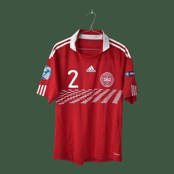 MATCHWORN/PREPARE Dania U-21 EURO 2011 domowa koszulka Adidas w rozmiarze M z Anders Randrup na plecach 5067 ZDJECIE
