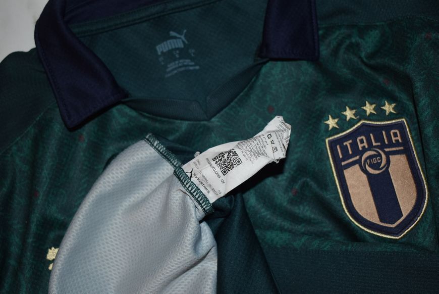 Italien 2019-2020 tredje tr&oslash;je Puma i st&oslash;rrelse L med Federico Chiesa p&aring; ryggen 4533 FOTO