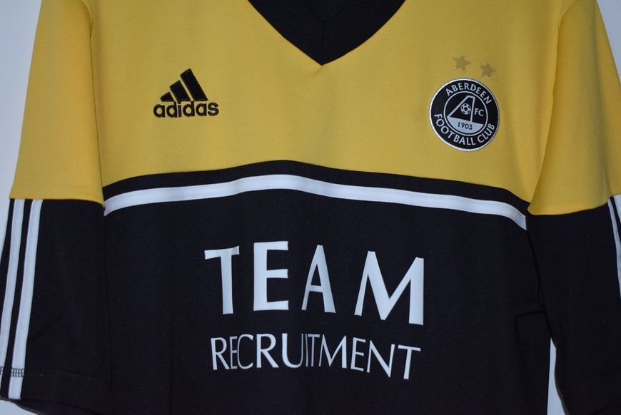 Aberdeen 2011-2012 away shirt Adidas in size L with Rory Fallon on the back 4970 PHOTO