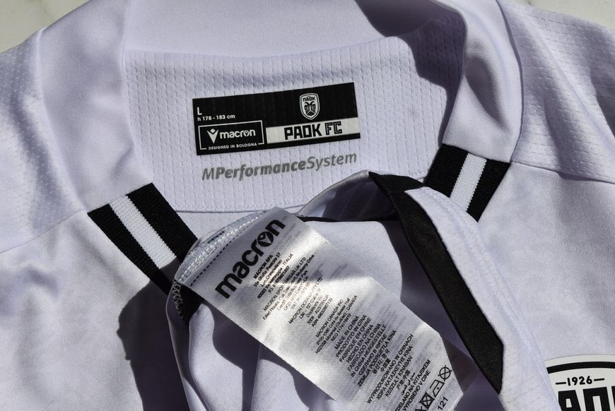 PAOK 2024-2025 away shirt Macron in size L with Taison on the back 4876 PHOTO