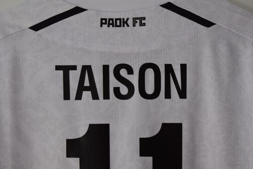 PAOK 2024-2025 away shirt Macron in size L with Taison on the back 4876 PHOTO