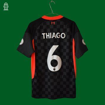 Liverpool 2020-2021 3-cia koszulka Nike w rozmiarze S z Thiago Alcantara na plecach 4585 ZDJECIE
