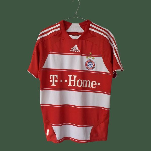 Bayern M&uuml;nchen 2008-2009 Adidas hjemmebanetr&oslash;je i st&oslash;rrelse YXL (48x67 cm) med Thomas M&uuml;ller p&aring; ryggen 5069 FOTO