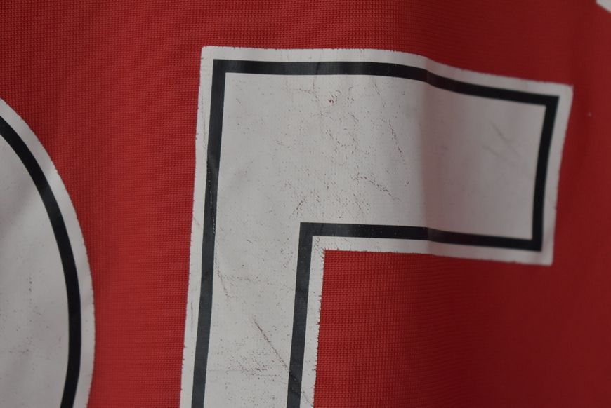 Bayern M&uuml;nchen 2008-2009 Adidas hjemmebanetr&oslash;je i st&oslash;rrelse YXL (48x67 cm) med Thomas M&uuml;ller p&aring; ryggen 5069 FOTO