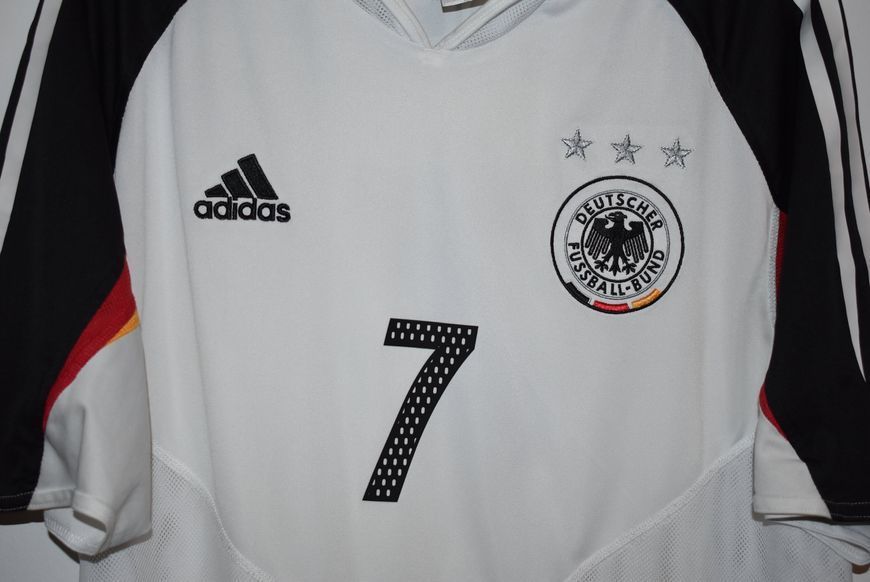 Niemcy EURO 2004 domowa koszulka retro Adidas w rozmiarze L z Bastian Schweinsteiger na plecach 4535 ZDJECIE