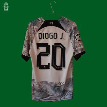 Liverpool 2022-2023 wyjazdowa koszulka Nike w rozmiarze M z Diogo Jota na plecach 4586 ZDJECIE