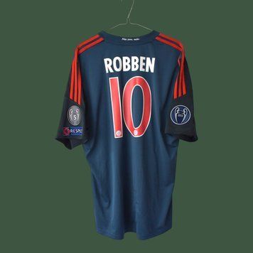 Bayern Monachium 2013-2014 3-cia koszulka Adidas w rozmiarze XL z Arjen Robben na plecach 5071 ZDJECIE