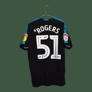 West Bromwich Albion 2018-2019 away shirt by Puma in size M with Morgan Rogers on the back 5127 PHOTO