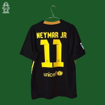 Barcelona 2013-2014 tredje tr&oslash;je Nike i st&oslash;rrelse M med Neymar Junior p&aring; ryggen 4736 FOTO