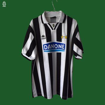 Juventus 1994-1995 hjemme retro Kappa tr&oslash;je i st&oslash;rrelse XL 4687 FOTO