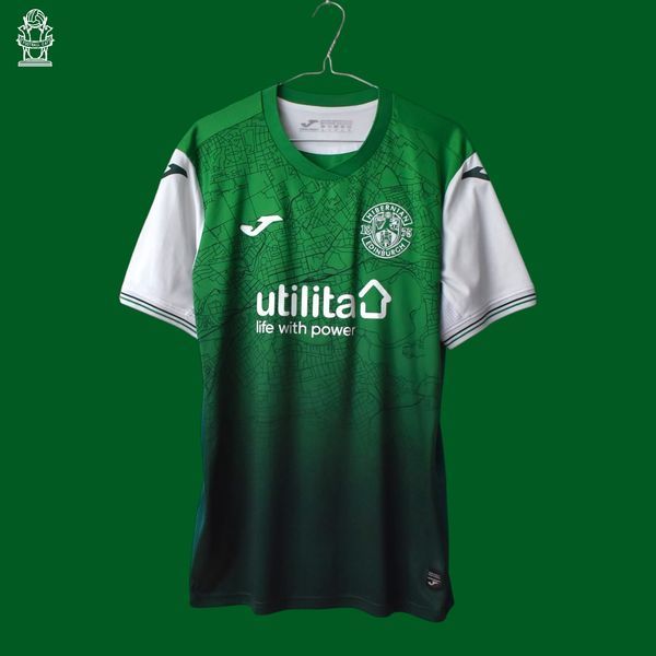 Hibernian 2021-2022 domowa koszulka Joma w rozmiarze L z Martin Boyle na plecach 4836 ZDJECIE