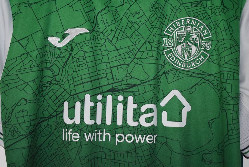 Hibernian 2021-2022 domowa koszulka Joma w rozmiarze L z Martin Boyle na plecach 4836 ZDJECIE