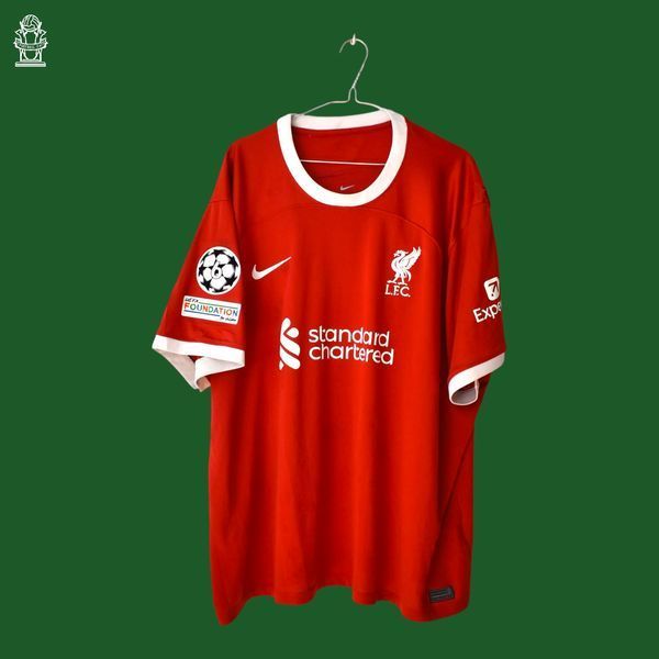 Liverpool 2023-2024 hjemmebanetr&oslash;je Nike str. XXXL med Diogo Jota 4886 FOTO