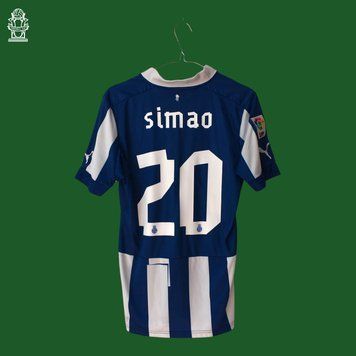 RCD Espanyol 2012-2013 home shirt Puma size S with Sim&atilde;o 4931 PHOTO