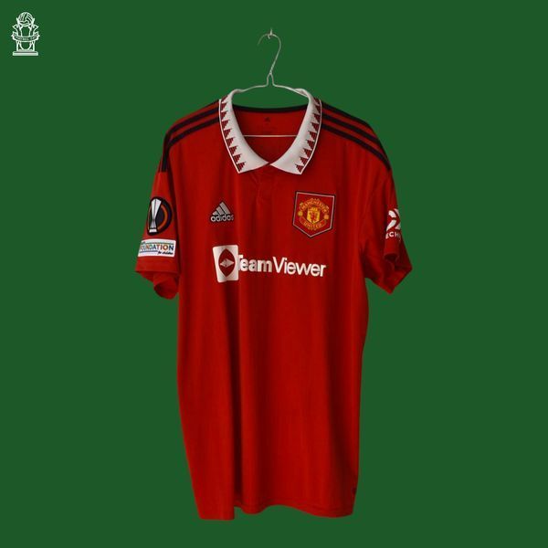 Manchester United 2022-2023 hjemmebanetr&oslash;je Adidas XL med Cristiano Ronaldo 4887 FOTO