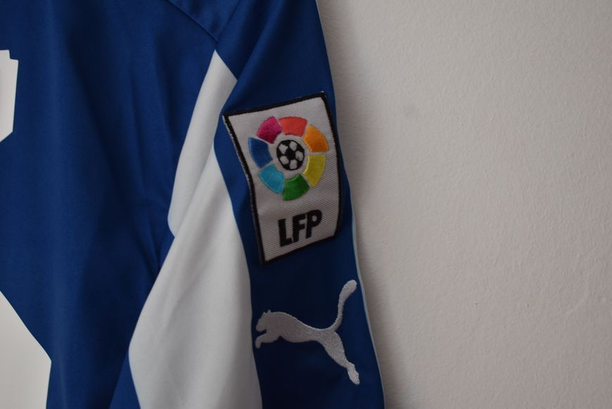 RCD Espanyol 2012-2013 home shirt Puma size S with Sim&atilde;o 4931 PHOTO
