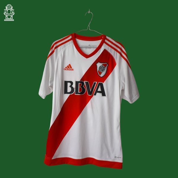 River Plate 2016-2017 home shirt Adidas size M with Exequiel Palacios 4932 PHOTO