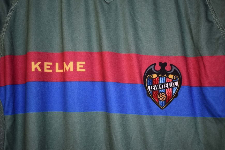 Levante UD 2012-2013 udebanetr&oslash;je med lange &aelig;rmer Kelme i st&oslash;rrelse L med Obafemi Martins p&aring; ryggen 4794 FOTO