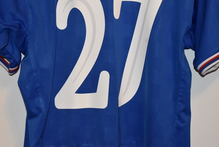 Rangers 2008-2009 home shirt by Umbro in size L with Kyle Lafferty on the back 5130 PHOTO