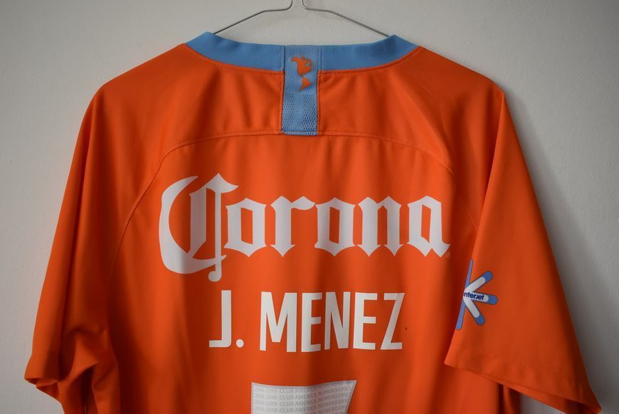 Club Am&eacute;rica 2018-2019 tredje Nike tr&oslash;je i st&oslash;rrelse L med Jeremi Menez p&aring; ryggen 4597 FOTO